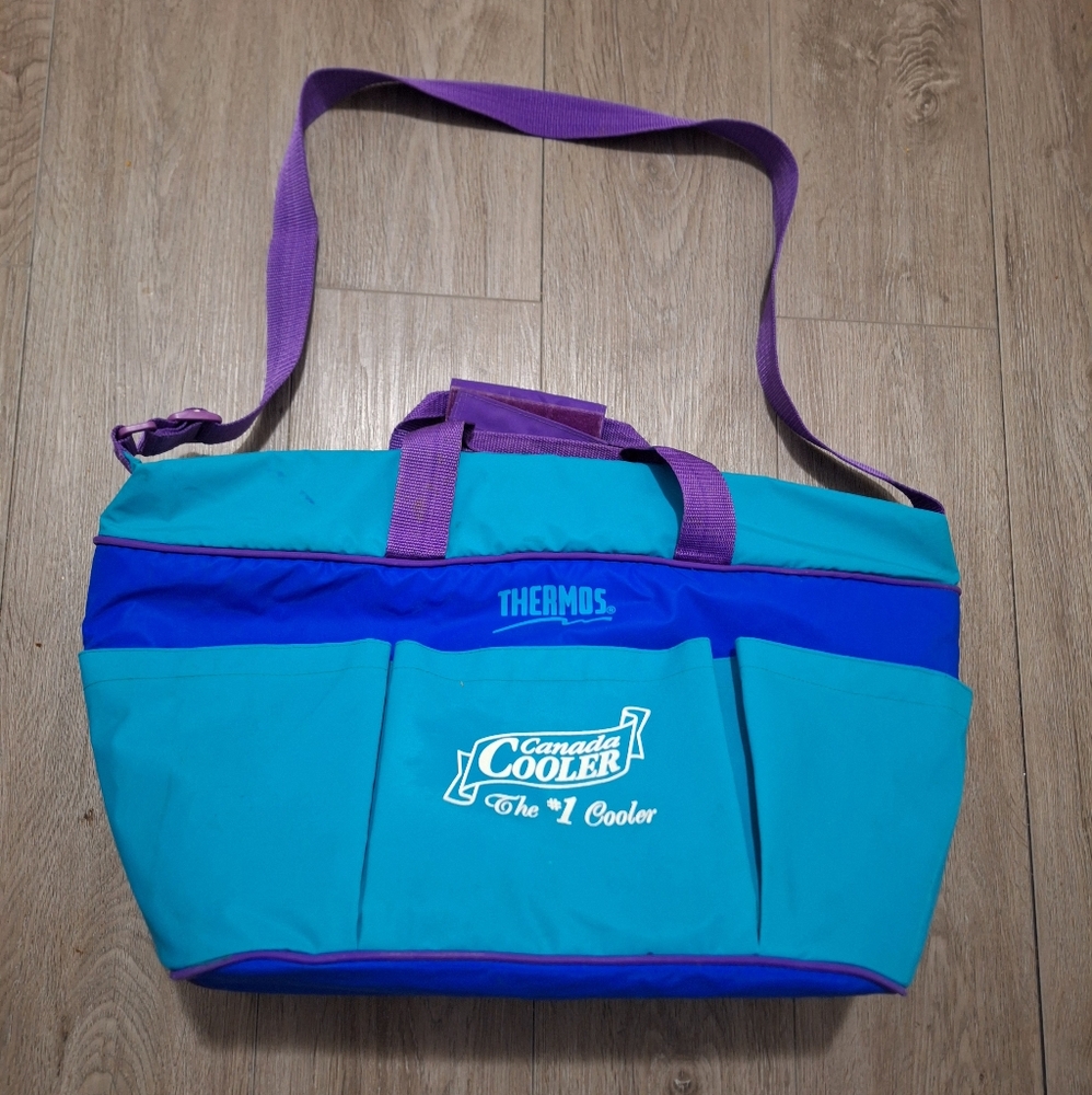 Vintage 90's Thetmos Cooler Bag Beach Picknic Large